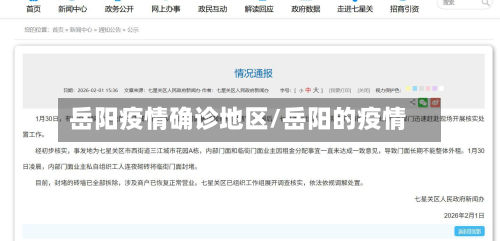 岳阳疫情确诊地区/岳阳的疫情-第2张图片