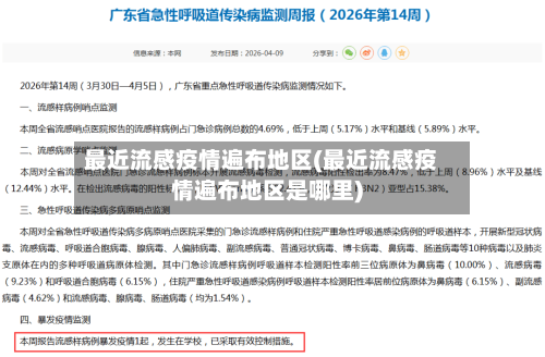最近流感疫情遍布地区(最近流感疫情遍布地区是哪里)